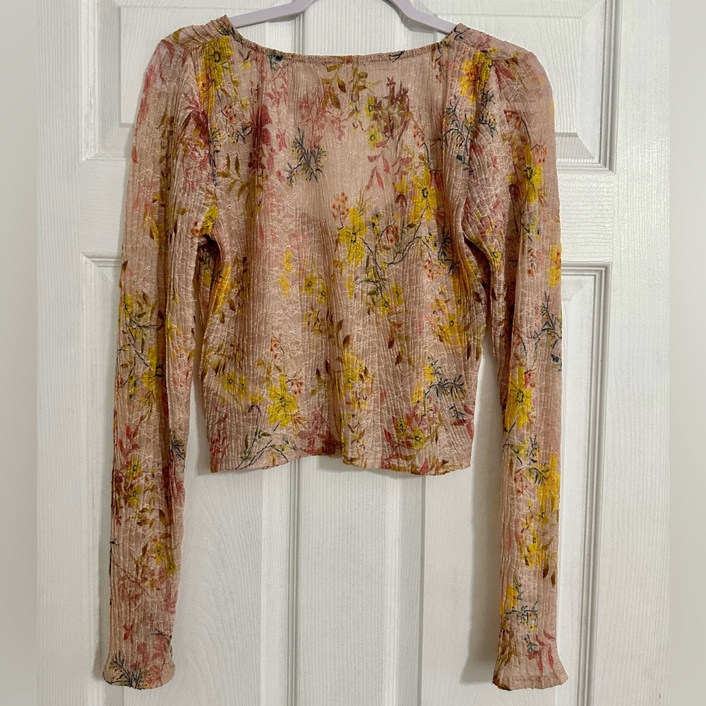 NWT Free People Angelina Top in Light Combo - Picture 3 of 7